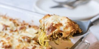 Рецепт простої запіканки з тунцем та цукіні