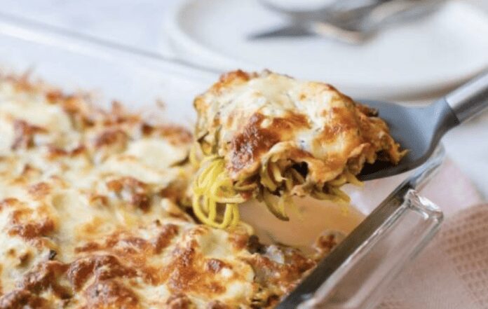 Рецепт простої запіканки з тунцем та цукіні