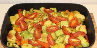 Смачні запечені у духовці овочі