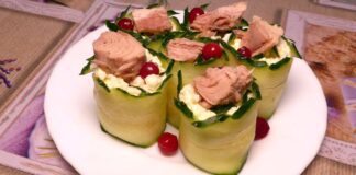 Кухар розповів, як правильно приготувати огіркові рулетики з тунцем