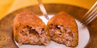 Рецепт смачних зразів з двома начинками на вечерю