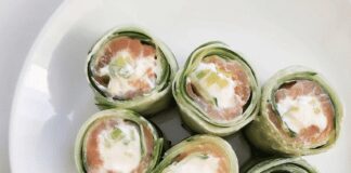 Рецепт домашніх ролів без рису з огірком та авокадо
