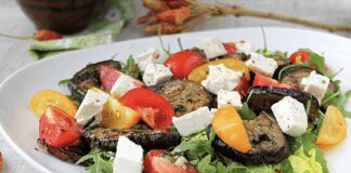 Рецепт ідеального салату з баклажанами та фетою