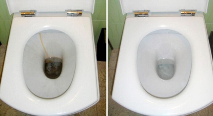1 ложка на склянку рідини і будь-який наліт зникне на очах: хитрий лайфхак для “лінивого” прибирання туалету 