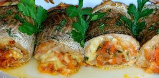 Рецепт цікавих рибних рулетів з креветками на вечерю чи обід