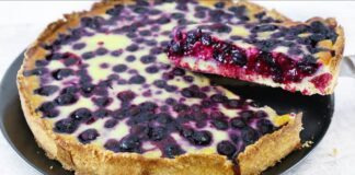 Швидкий рецепт пирога з сиром та ягодами