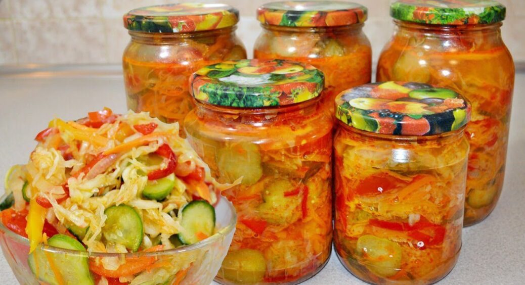 На зиму завжди роблю салати в банках, які їмо під час блекаутів: 1 кіло овочів і все готово за хвилини 