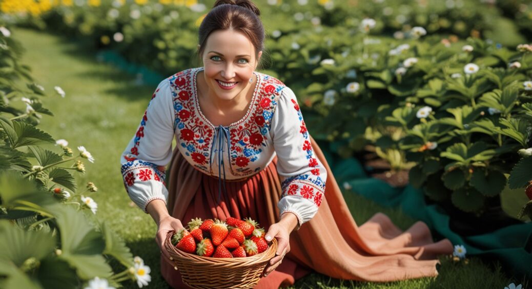 Тітка Марія перехитрила природу: її полуниця плодоносить, як скажена. Здивовані сусіди виглядають за паркан 