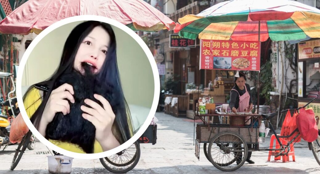 Китайці їдять чорну страву, схожу на довге волосся: смакують перуки з бактерій і називають їх делікатесом 