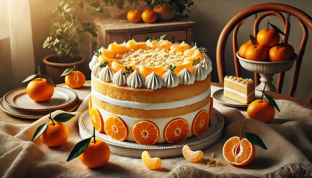 Кулінари поділилися рецептом торта з мандариновими кірками