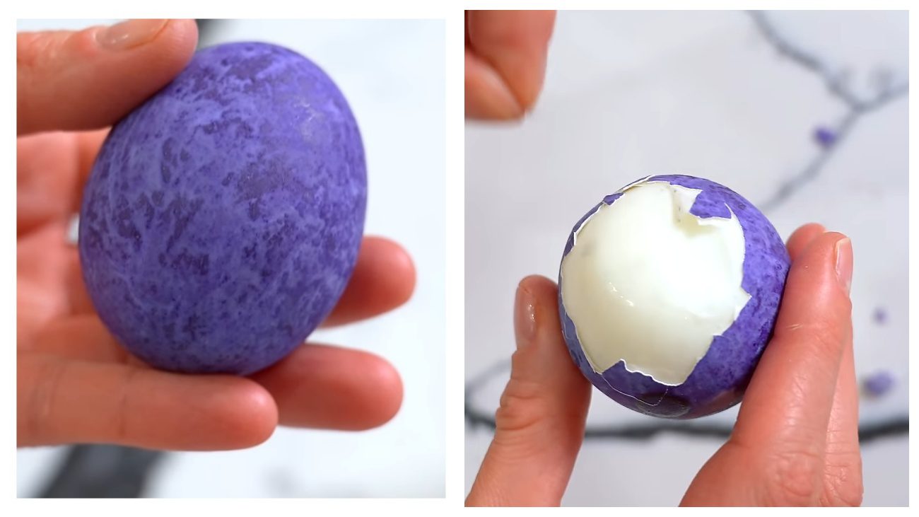 Який продукт пофарбує яйця до Великодня у фіолетовий колір