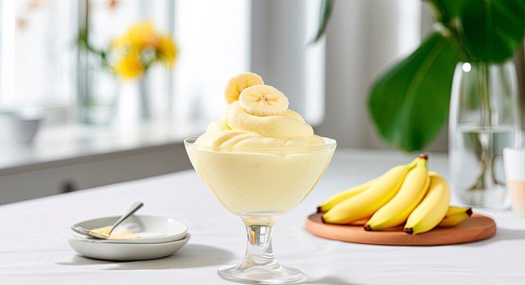 1 банан і 2 ложки йогурту: ніякої випічки, а виходить ніжний десерт, який охолоджує краще за морозиво 