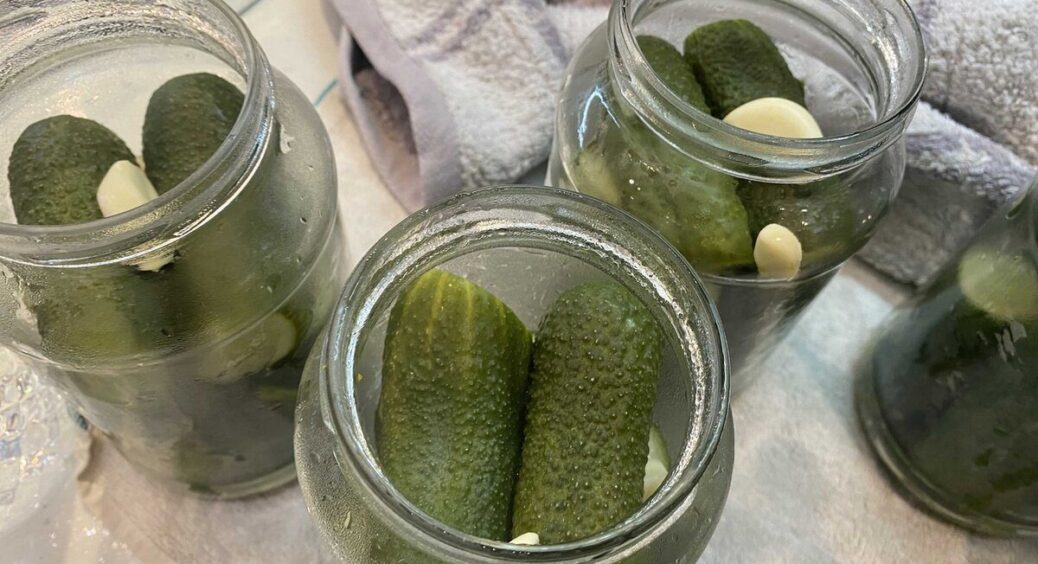 На кожен літр маринаду даю по 3 ложки цукру – і огірки виходять солодко-хрусткі: рецепт без оцту! 