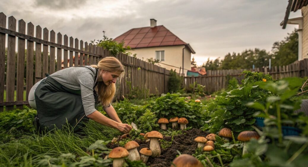 Зібрала старі гриби у лісі – і замочила у цьому на 1 добу, полила березу: через рік – виросли боровики 
