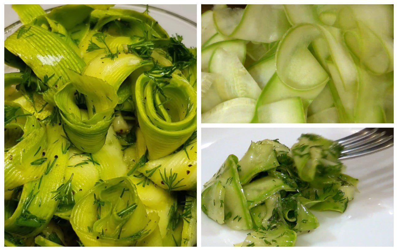 Як приготувати смачний салат з молодих кабачків