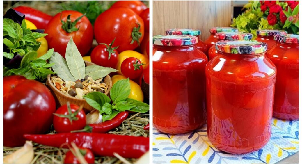 Цей рецепт я назвала “Гаряче літо в банці”: гострі, різкі, пікантні помідори з хроном й часником на зиму 