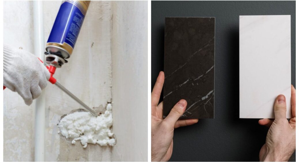 Піна липка, а руки й голова у мене винахідливі: прибираю монтажну за кілька хвилин з 3 різних поверхонь 