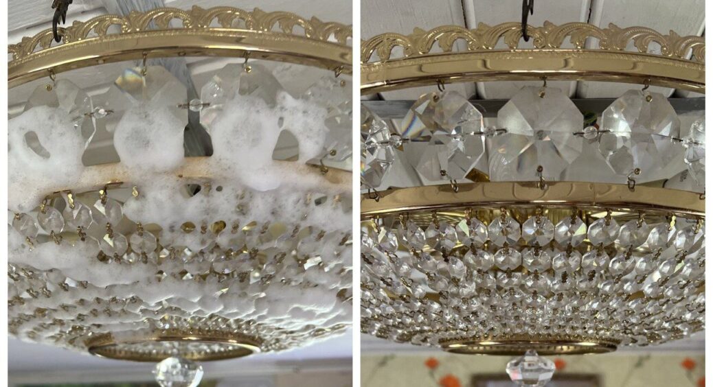 Без драбини та клопоту: прибираю весь пил на люстрі за 5 хвилин, не розбираючи її на “атоми” 