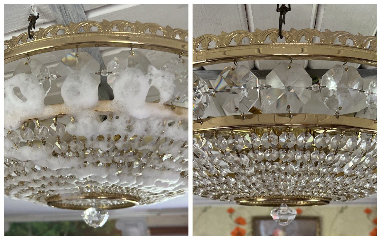 Як очистити люстру від пилу без демонтажу