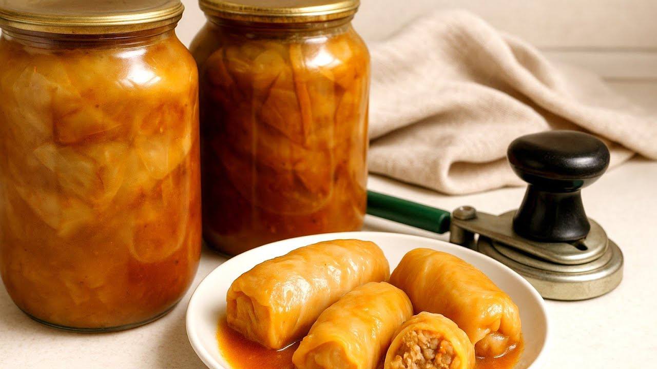 Господині поділилися рецептом смачних голубців у банках на зиму