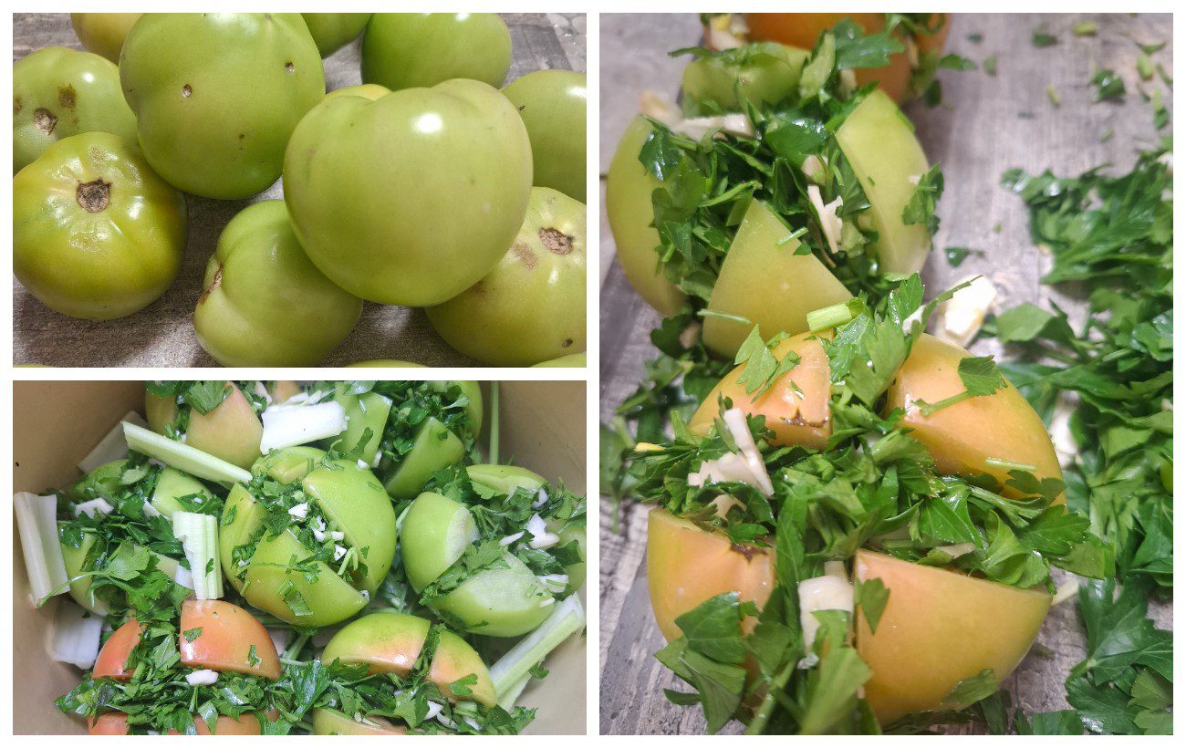 Як приготувати смачні зелені томати на зиму