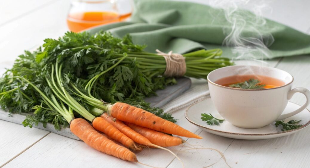 Морква росте – а я заварюю чай із бадилля: смакує, як дорогий байховий, а вітамінів у 3 рази більше 