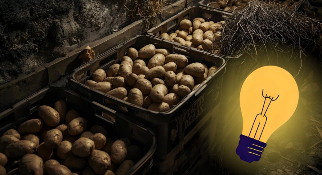 1 хитрість із лампочкою – і ніяких “плачущих” стін у погребі та гнилої бульби: врожай лежить по 9-10 місяців 