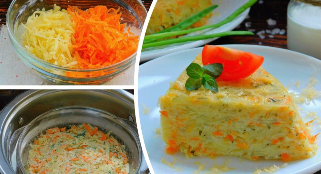 2 картоплини й 1 морква – такої запіканки мій чоловік просить замість м’яса. Простий рецепт на 20 хвилин 