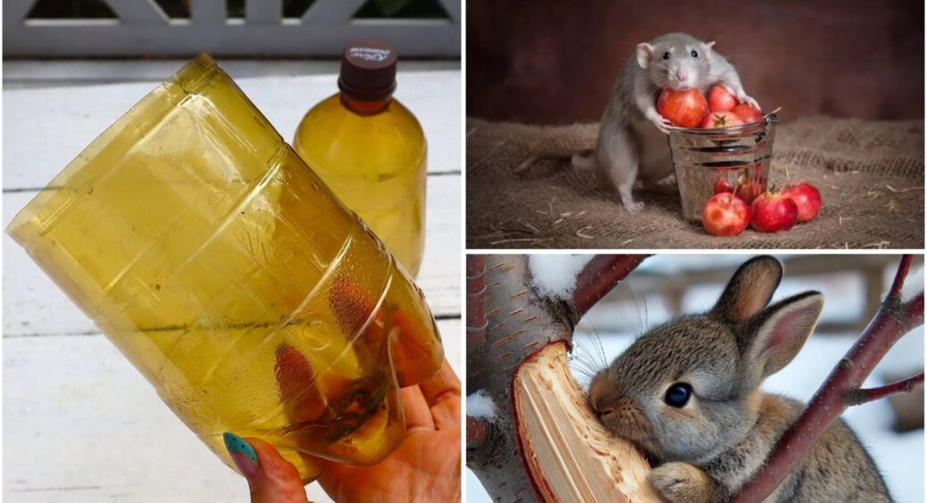 Гризуни швидше зуби зламають: взяла 5 пластикових пляшок і “примастирила” на дерева – захист саду від мишей 