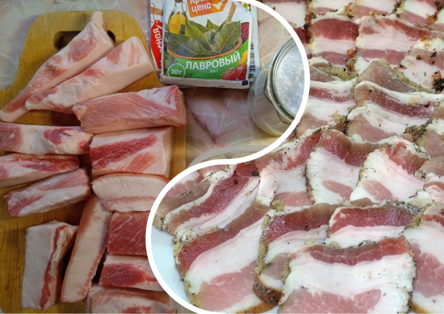 Як швидко приготувати солоне сало 