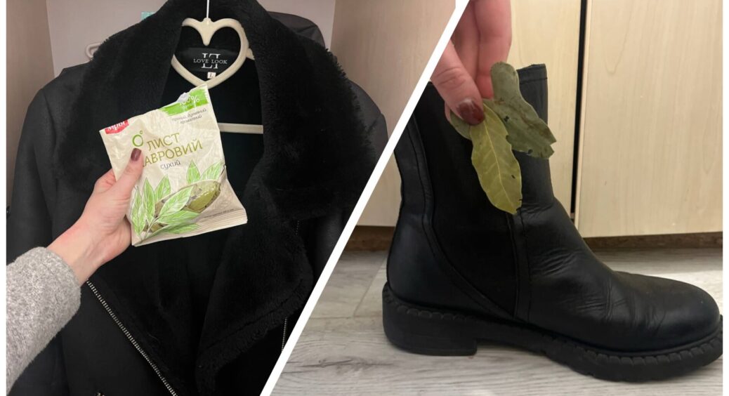 2 лаврових листки кладу у шафу, а 3 — в черевик: ці знання бабуся мені передала у спадок, а я — користуюся 
