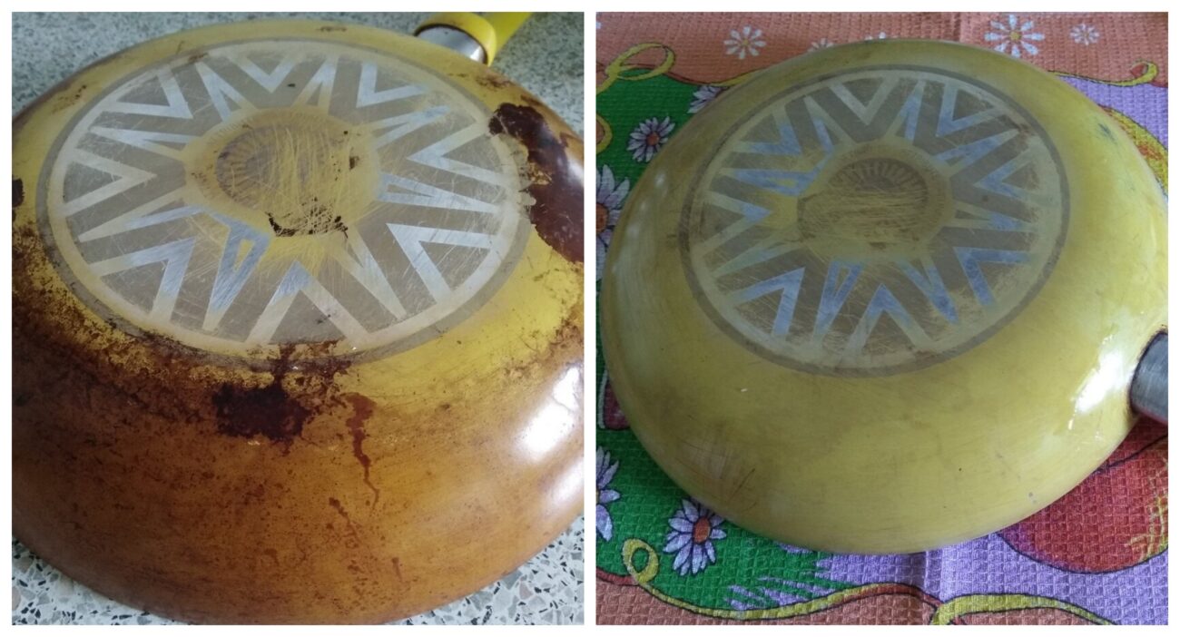 Як очистити сковорідку від нагару та жиру