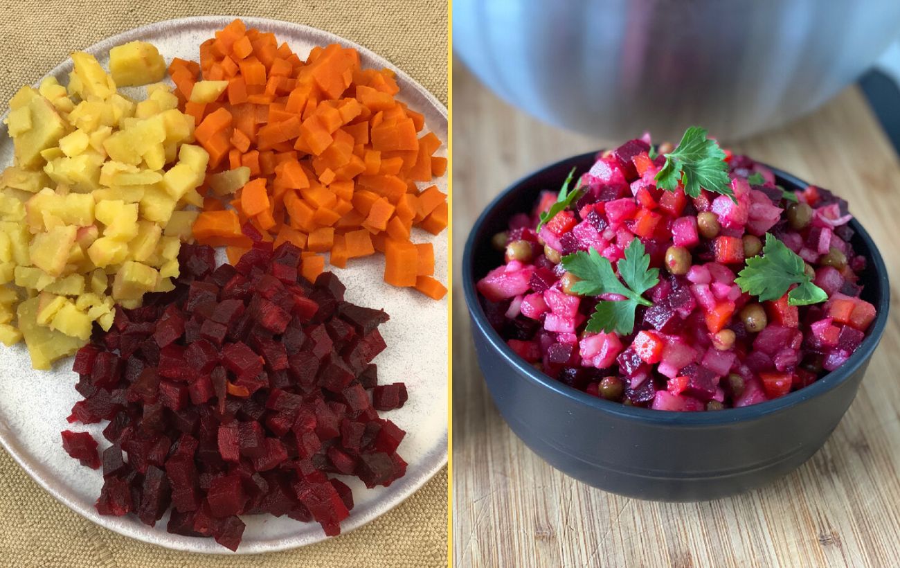 Як приготувати вінегрет без горошку та цибулі