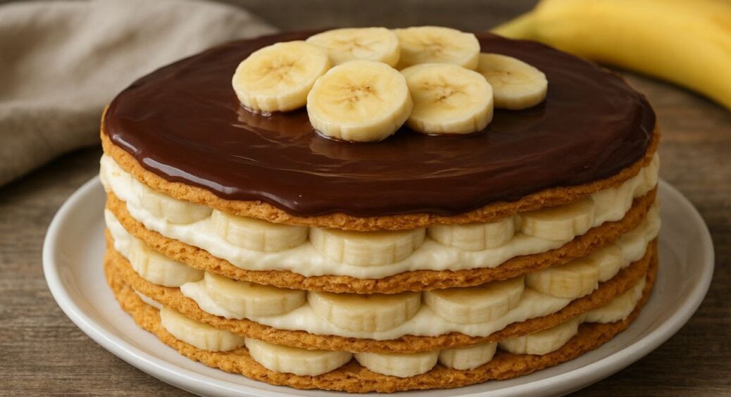 Діти у захваті: готую банановий торт без випічки – і десерт готовий вже за 30 хв, а “улітає” зі столу за 2! 