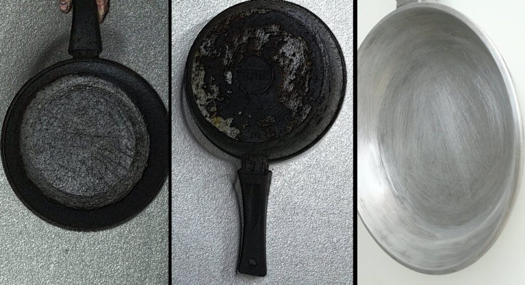 2 пакетики заливаю окропом – і сковорода знову, немов нова: жир та нагар відлітають просто на очах 