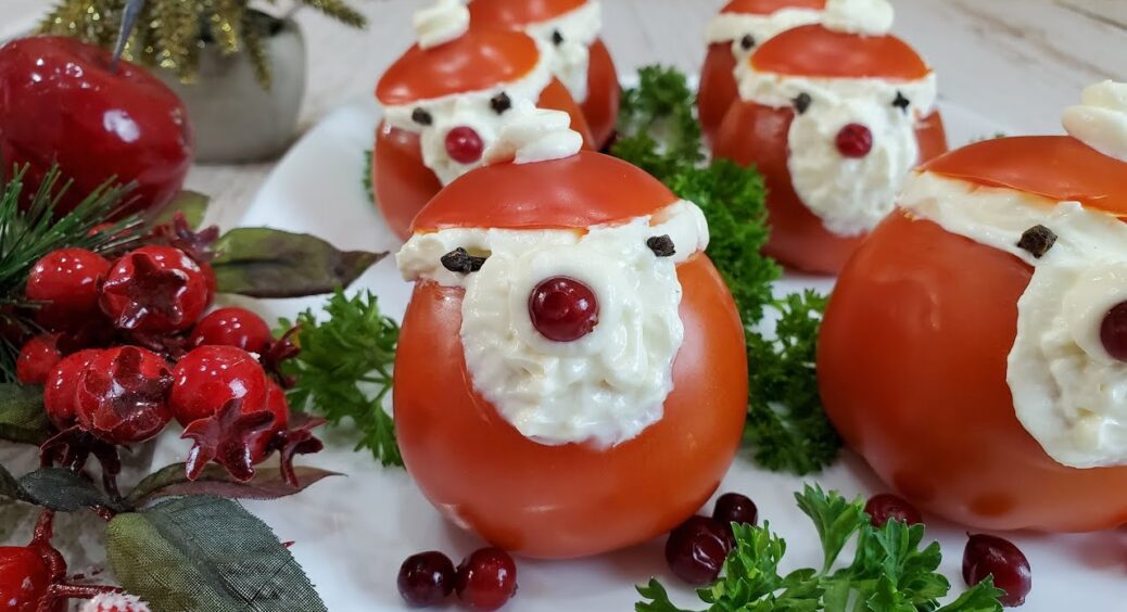Закуска “Дід Мороз” на Новий рік 2026 – встигаю приготувати цей смаколик за 2 хв, коли гості вже на порозі 
