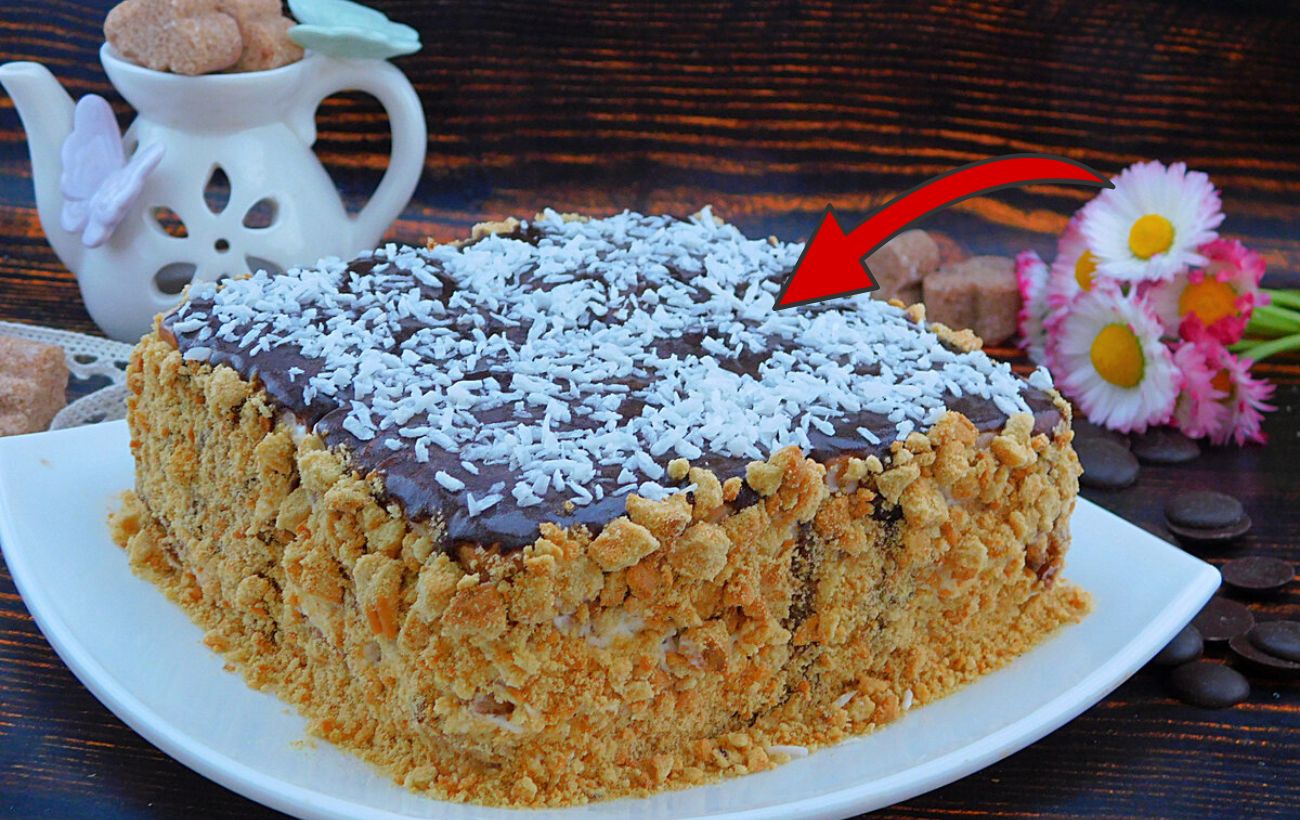 Як приготувати торт без випічки зі сметанковим кремом