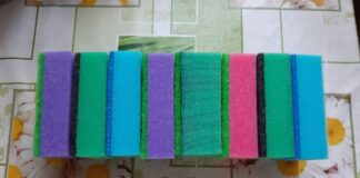 Чому губки для посуду різнокольорові