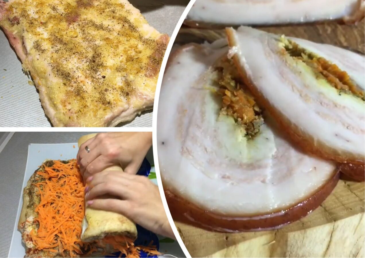 Як приготувати смачне мариноване сало з морквою по-корейськи