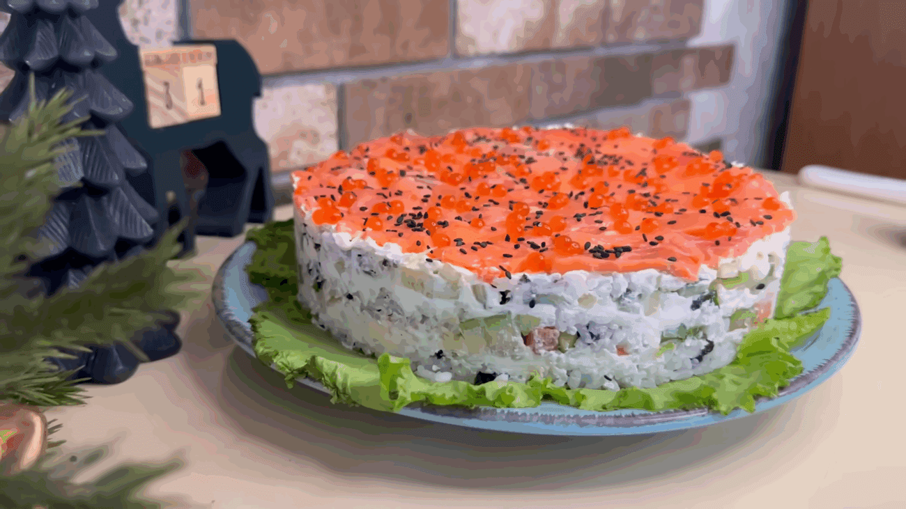 Експерти розповіли рецепт приготування суші-торта "Філадельфія"