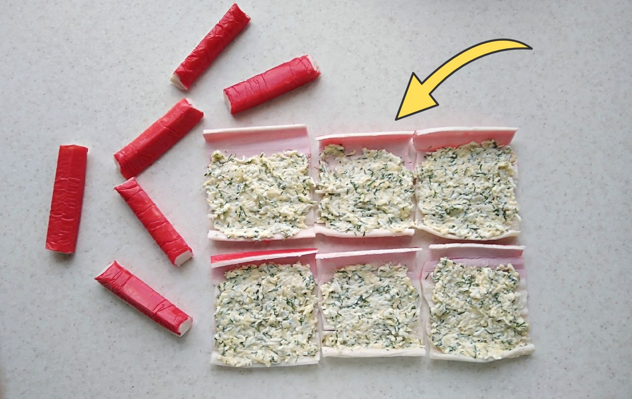 Як приготувати смачні фаршировані крабові палички