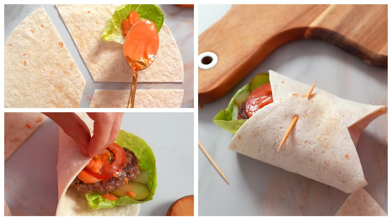 Кулінари розповіли, як швидко приготувати мінібургери в лаваші