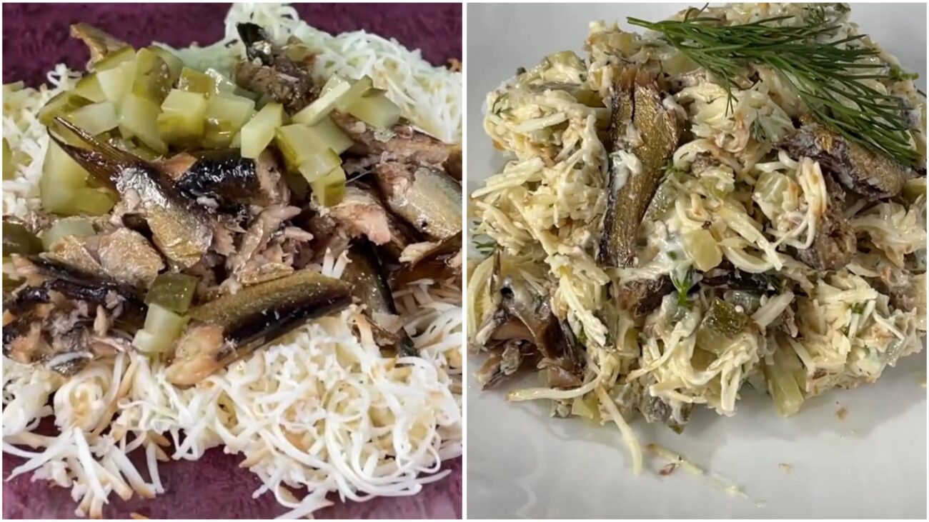 Кулінари поділилися простим рецептом салату зі шпротами та сиром