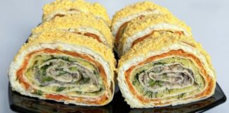 Господині розповіли, як приготувати салат Мімоза у лаваші 