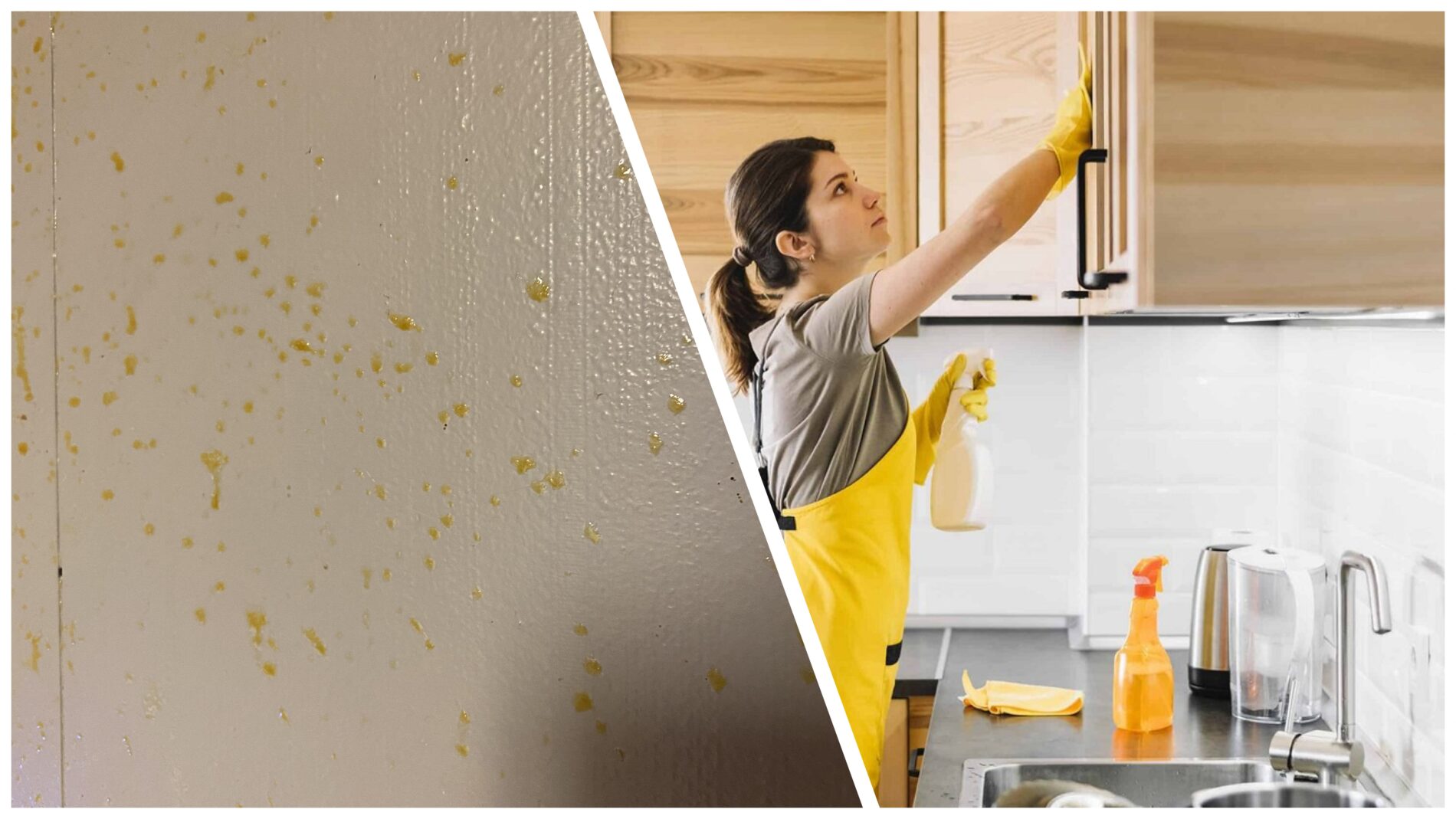 Господині розповіли, як очистити кухонні шафи від нальоту на жирних бризок 