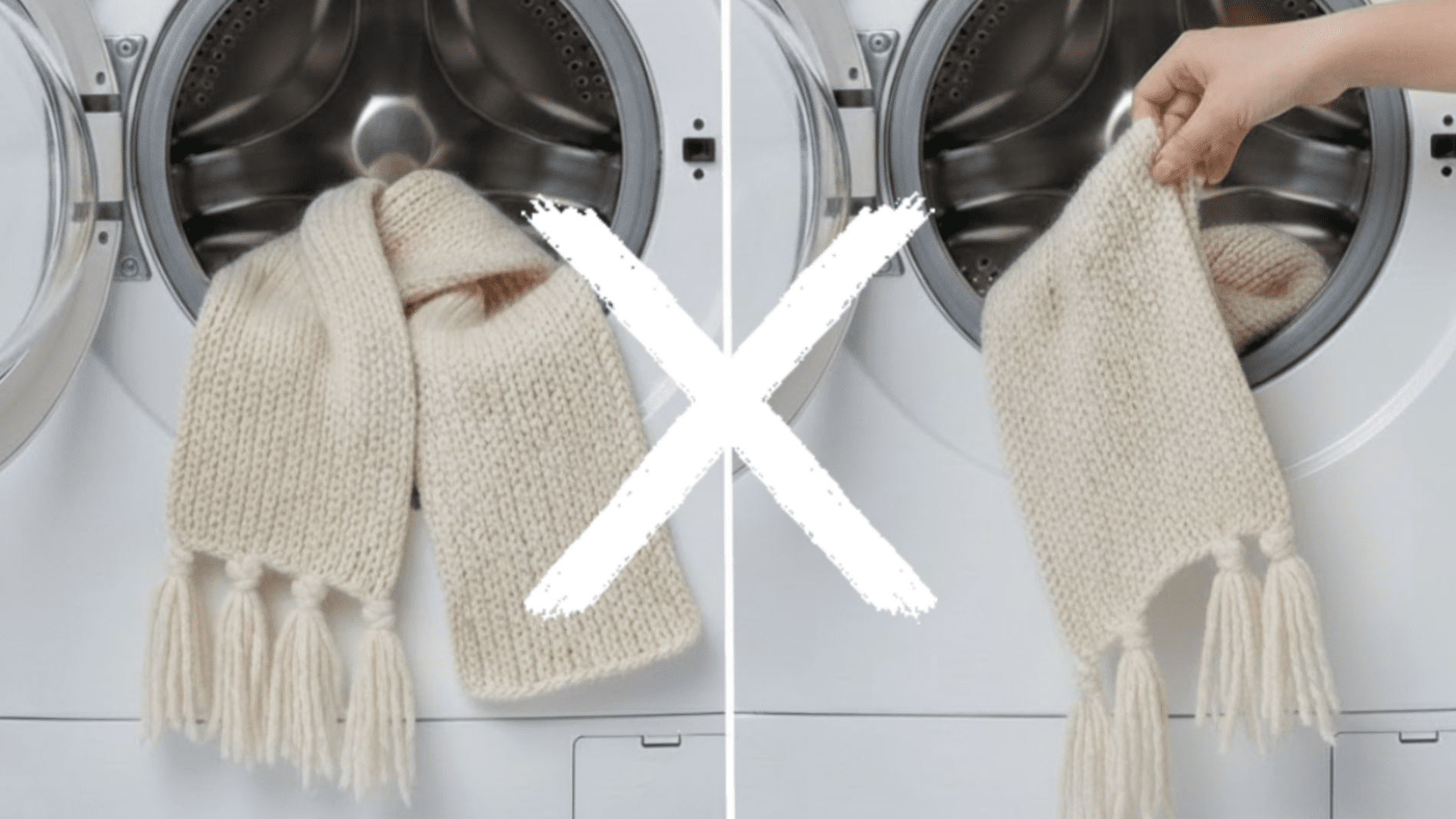 Господині розповіли, як привести до ладу вʼязані шарфи без пральної машинки 