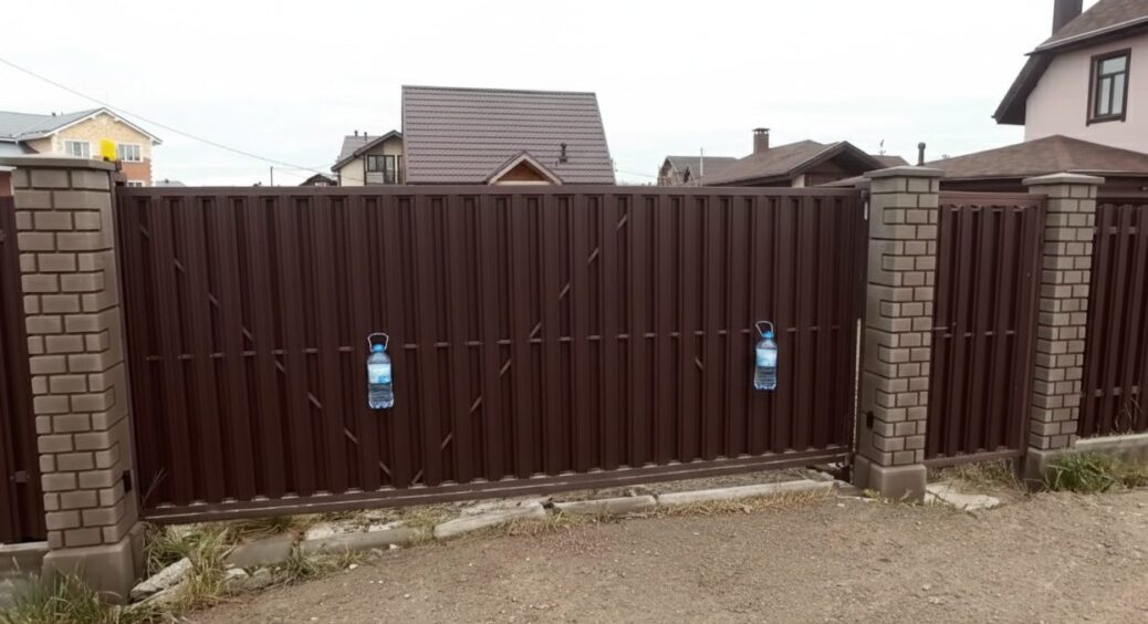 Підвішую пластикову пляшку з водою до паркану: це миттєво допомогло вирішити 1 делікатну проблему 