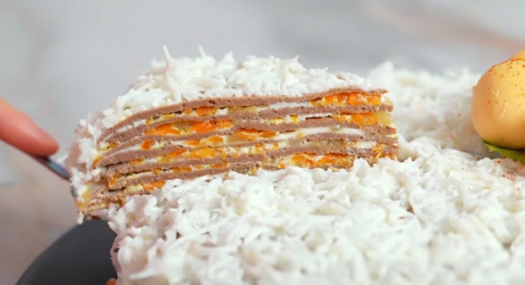 Не качка і не холодець: печінковий торт “Білий принц” – ось зірка мого новорічного столу вже 3 роки поспіль 