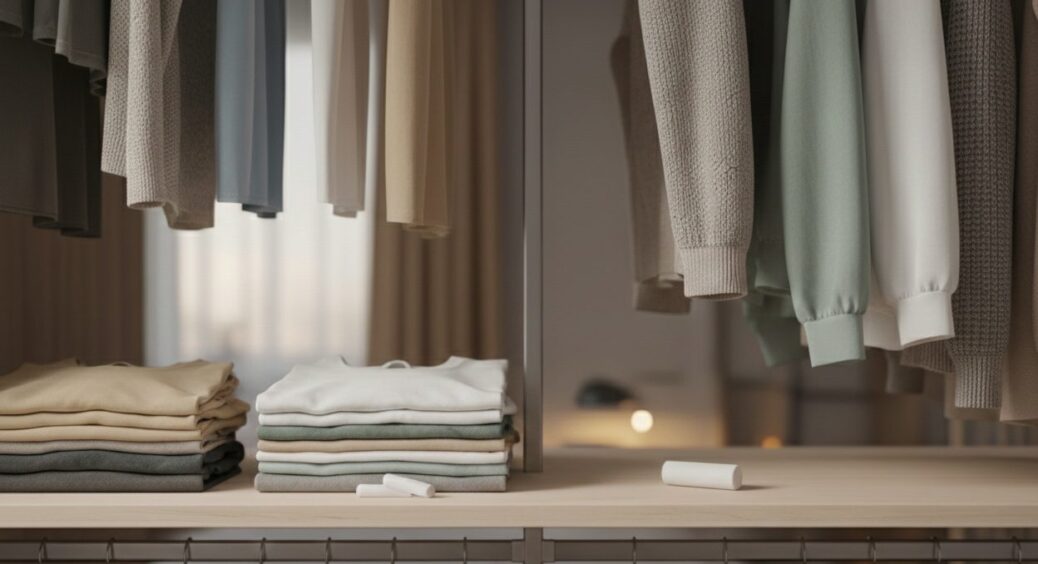 1 шматок крейди в кожну шафу – взимку обов’язково: тепер крейду купляю по 10 пачок, бо побачила ефект 