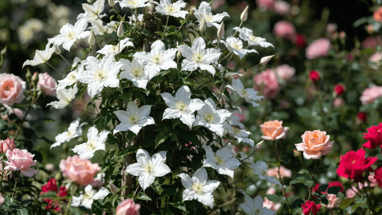 Квітникарі порадили, які рослини варто висадити поряд з клематисами